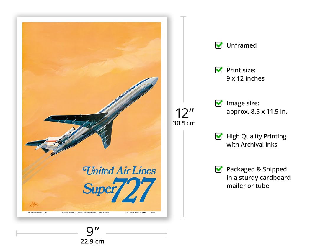 Amazon.com: Boeing Super 727 Jet Airplane - United Airlines